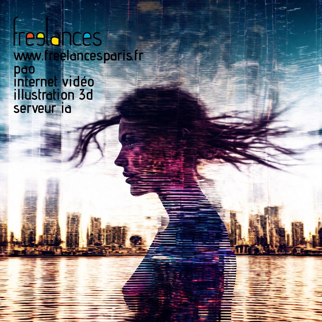 Pao mise en page internet vidéo illustration 3d serveur IA générative AI freelance paris studio de création magazines lzdhyy20